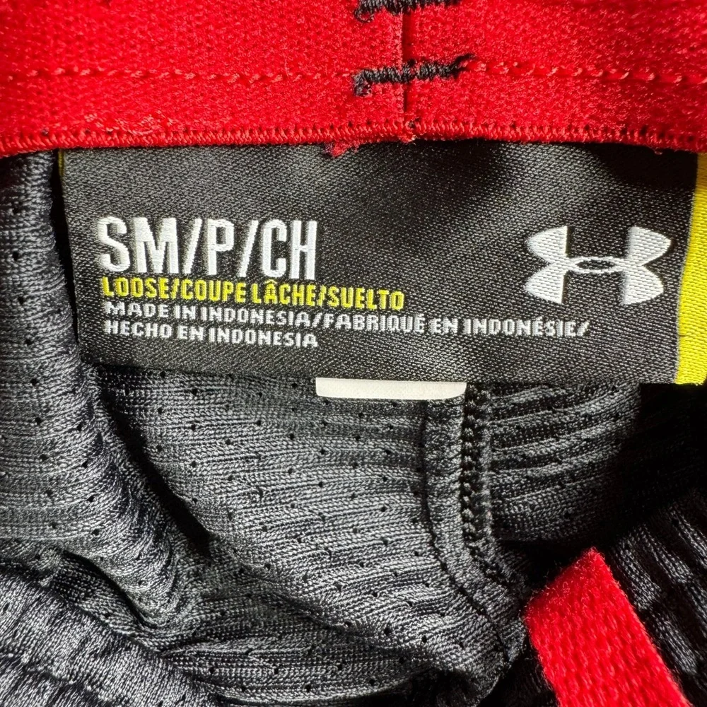 Under Armour‎ Shorts Women S Athletic Gym Shiny Glanz Training Black Drawstring